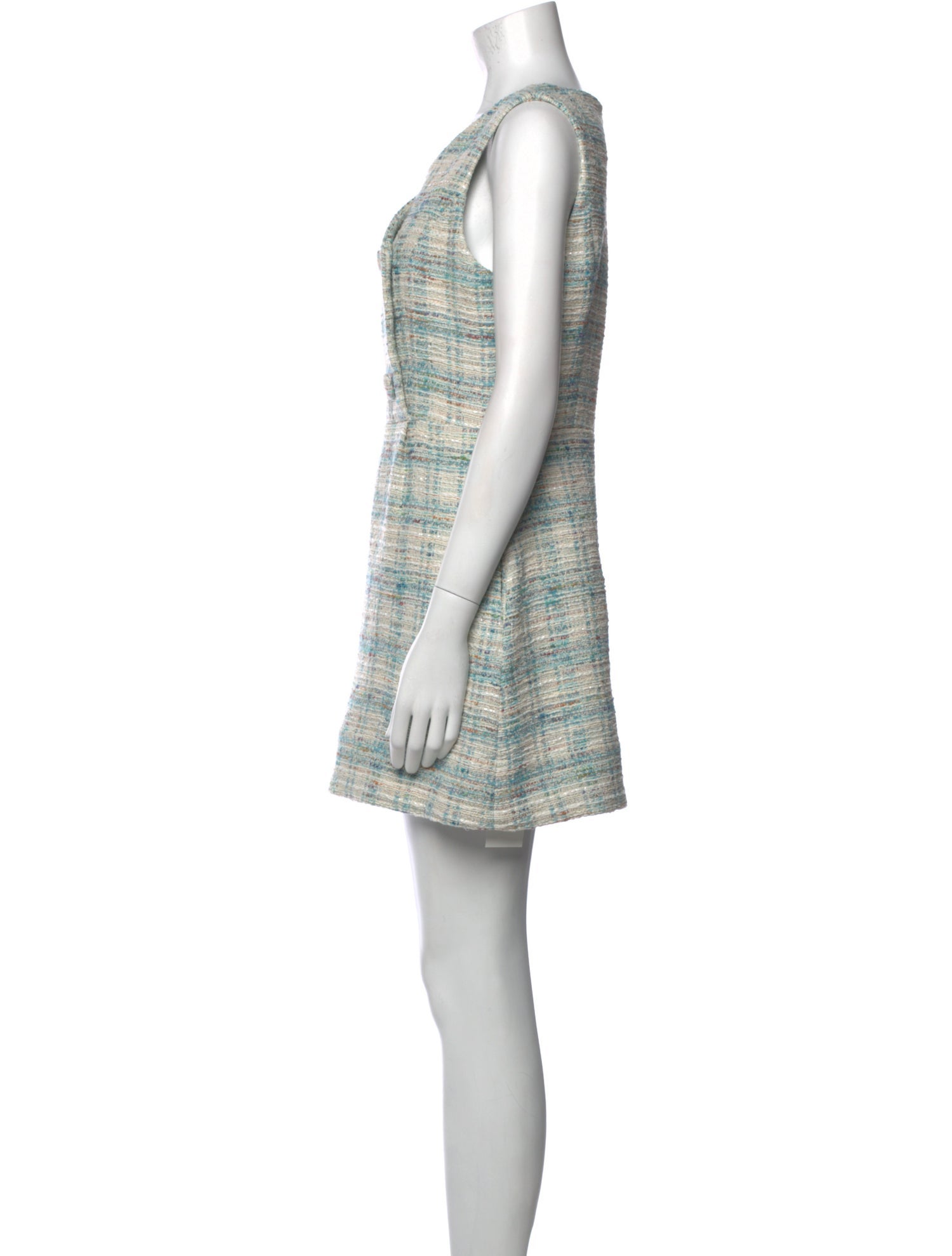 Lisa Marie Fernandez Tweed Pattern Mini Dress