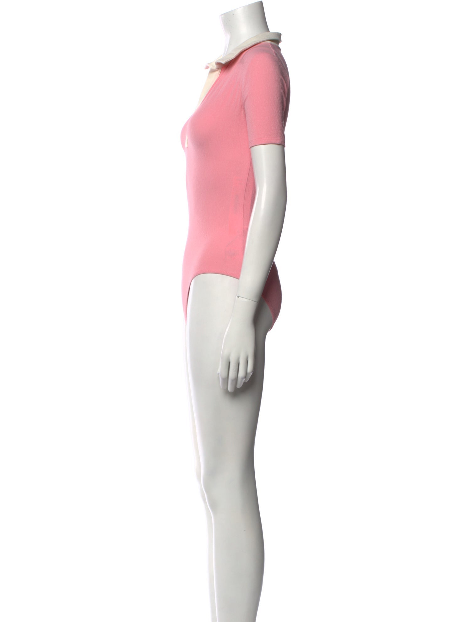 Lisa Marie Fernandez Nylon V-Neck Bodysuit