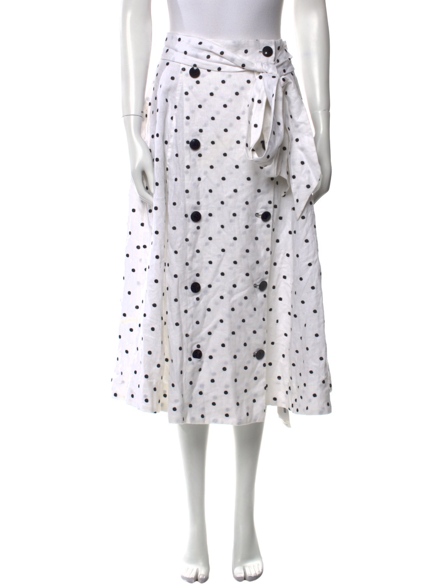 Lisa Marie Fernandez Linen Midi Length Skirt