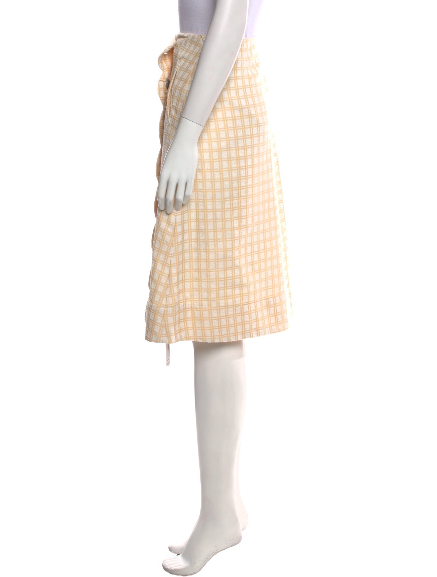 Lisa Marie Fernandez Plaid Print Knee-Length Skirt w/ Tags