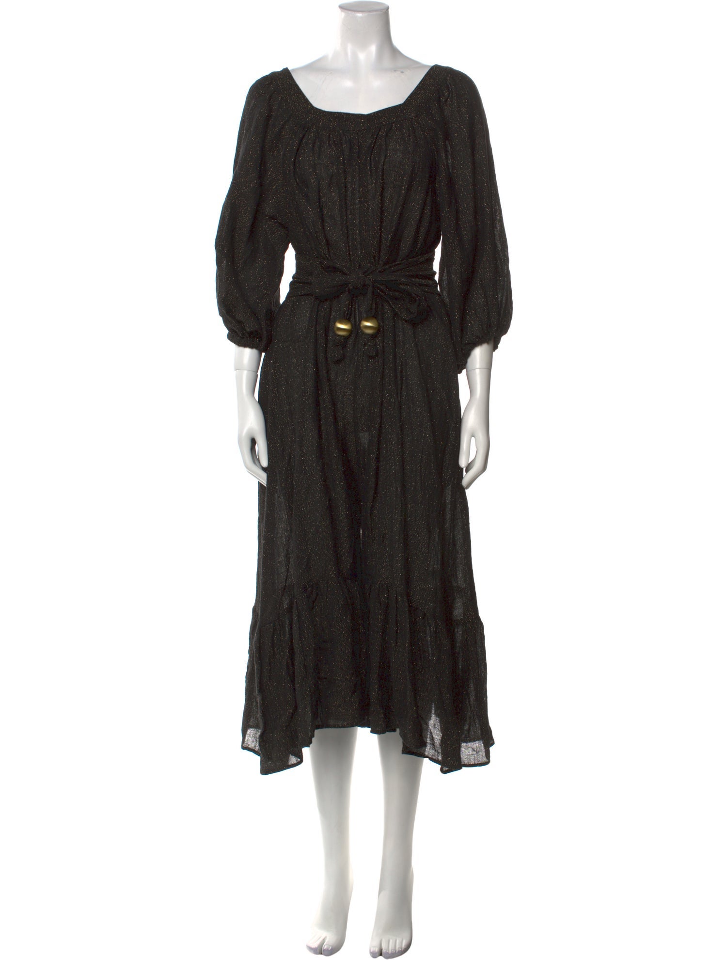 Lisa Marie Fernandez Linen Scoop Neck Jumpsuit