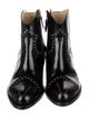 The Office of Angela Scott Leather Colorblock Pattern Western Boots