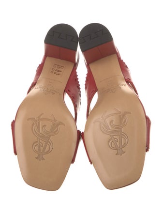 The Office of Angela Scott Leather Lasercut Accents Slides