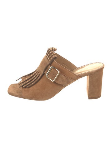 The Office of Angela Scott Sandals Suede Studded Accents IT 41 | 11