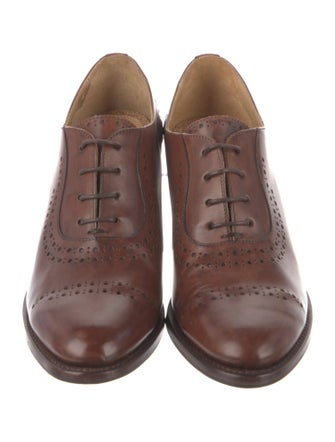 The Office of Angela Scott Leather Lasercut Accents Pumps