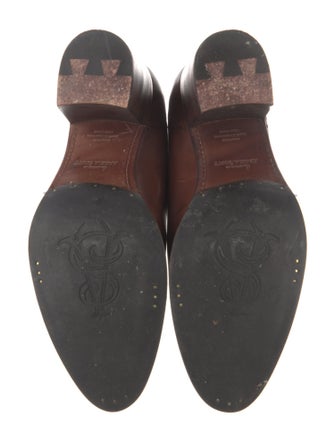 The Office of Angela Scott Leather Lasercut Accents Pumps