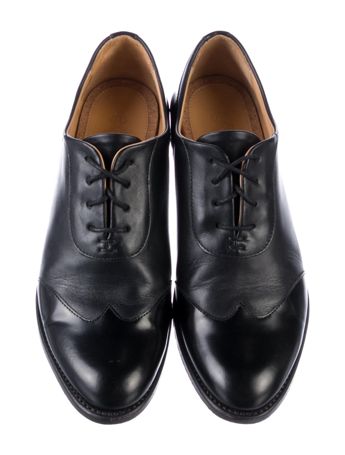 The Office of Angela Scott Leather Oxfords