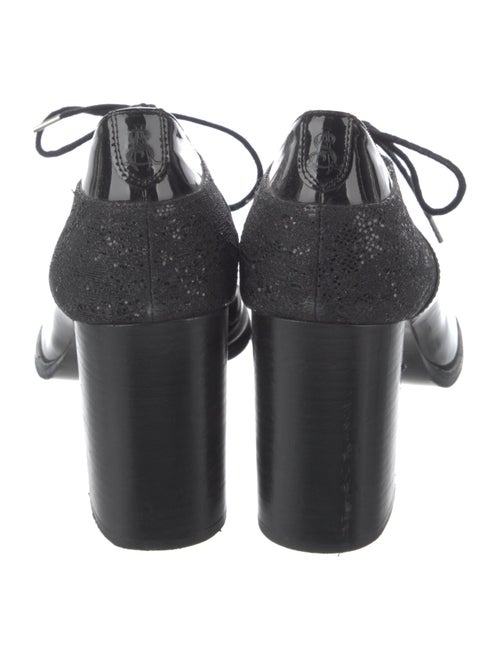 The Office of Angela Scott Patent Leather Sequin Embellishments Pumps