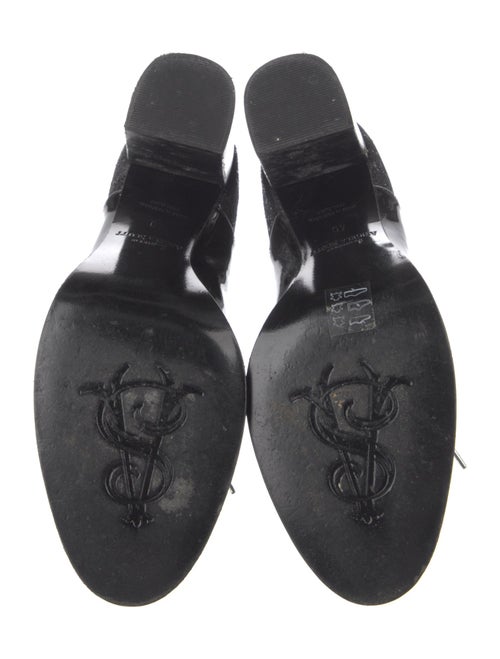 The Office of Angela Scott Patent Leather Sequin Embellishments Pumps