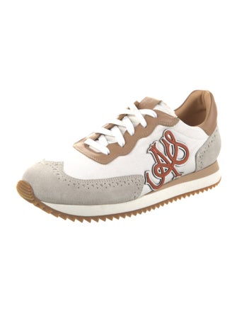 The Office of Angela Scott Printed Embroidered Accent Sneakers