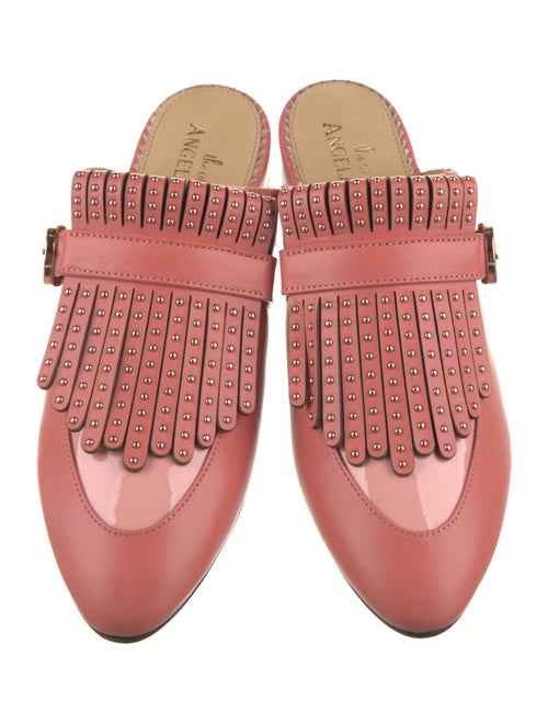 The Office of Angela Scott Leather Studded Accents Mules