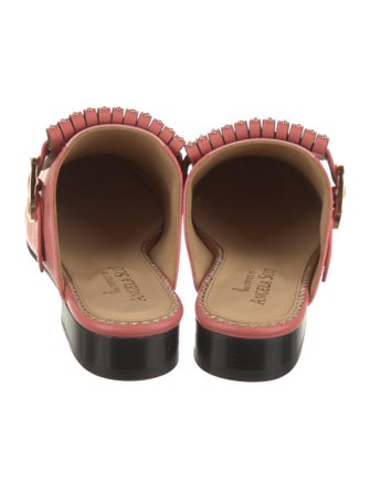 The Office of Angela Scott Leather Studded Accents Mules