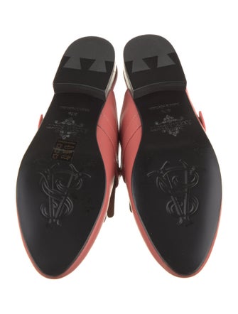 The Office of Angela Scott Leather Studded Accents Mules