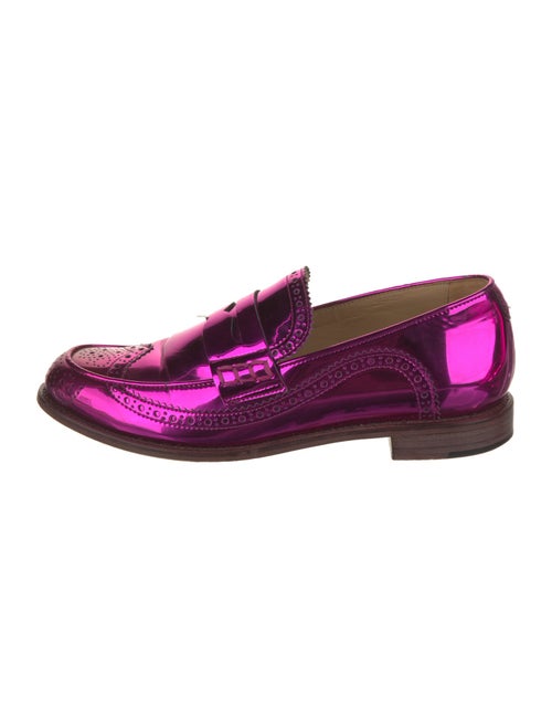 The Office of Angela Scott Leather Lasercut Accents Loafers