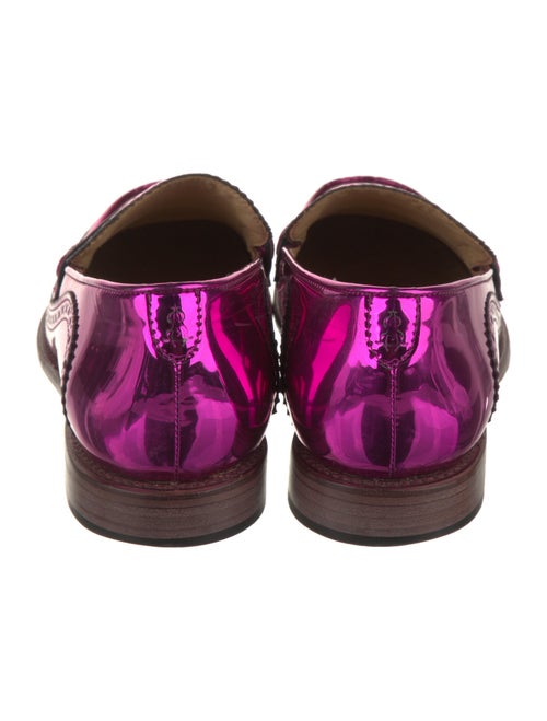 The Office of Angela Scott Leather Lasercut Accents Loafers