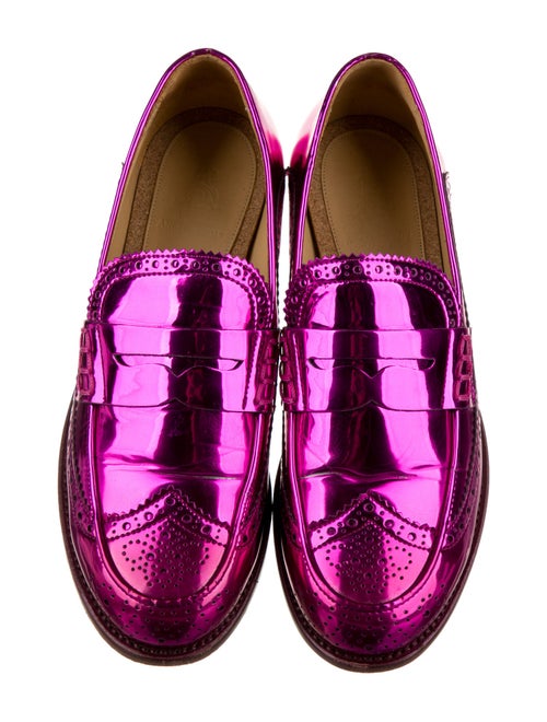 The Office of Angela Scott Leather Lasercut Accents Loafers