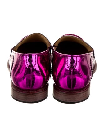 The Office of Angela Scott Leather Lasercut Accents Loafers