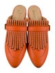 The Office of Angela Scott Leather Studded Accents Mules