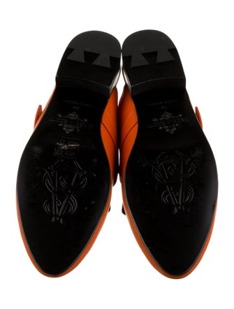 The Office of Angela Scott Leather Studded Accents Mules