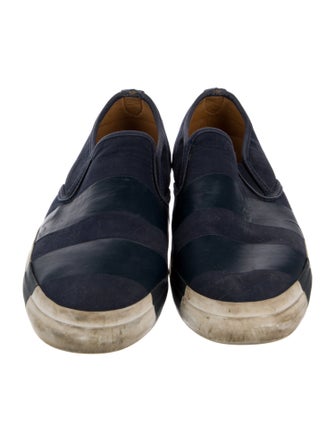 The Office of Angela Scott Canvas Colorblock Pattern Sneakers