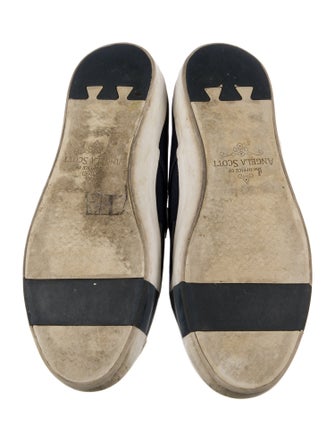 The Office of Angela Scott Canvas Colorblock Pattern Sneakers