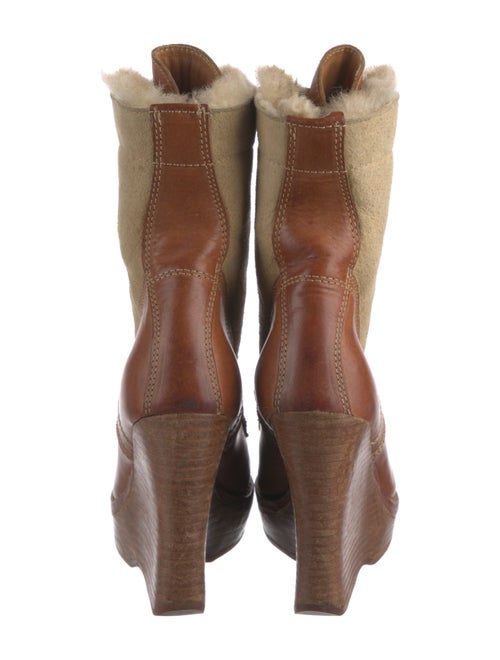 The Office of Angela Scott Leather Lace-Up Boots