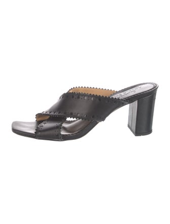The Office of Angela Scott Leather Lasercut Accents Slides