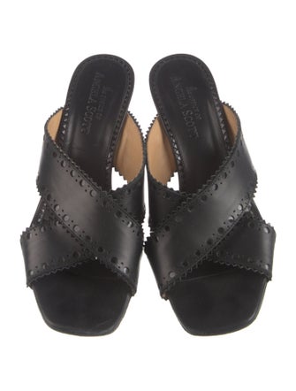 The Office of Angela Scott Leather Lasercut Accents Slides