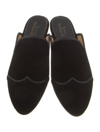 The Office of Angela Scott Velvet Mules