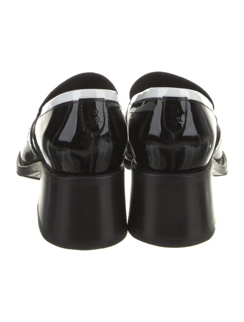 The Office of Angela Scott Patent Leather Cutout Accent Pumps