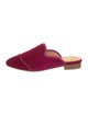 The Office of Angela Scott Velvet Grosgrain Trim Mules