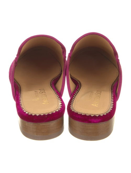 The Office of Angela Scott Velvet Grosgrain Trim Mules