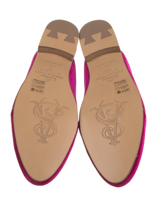 The Office of Angela Scott Velvet Grosgrain Trim Mules