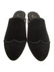 The Office of Angela Scott Velvet Grosgrain Trim Mules