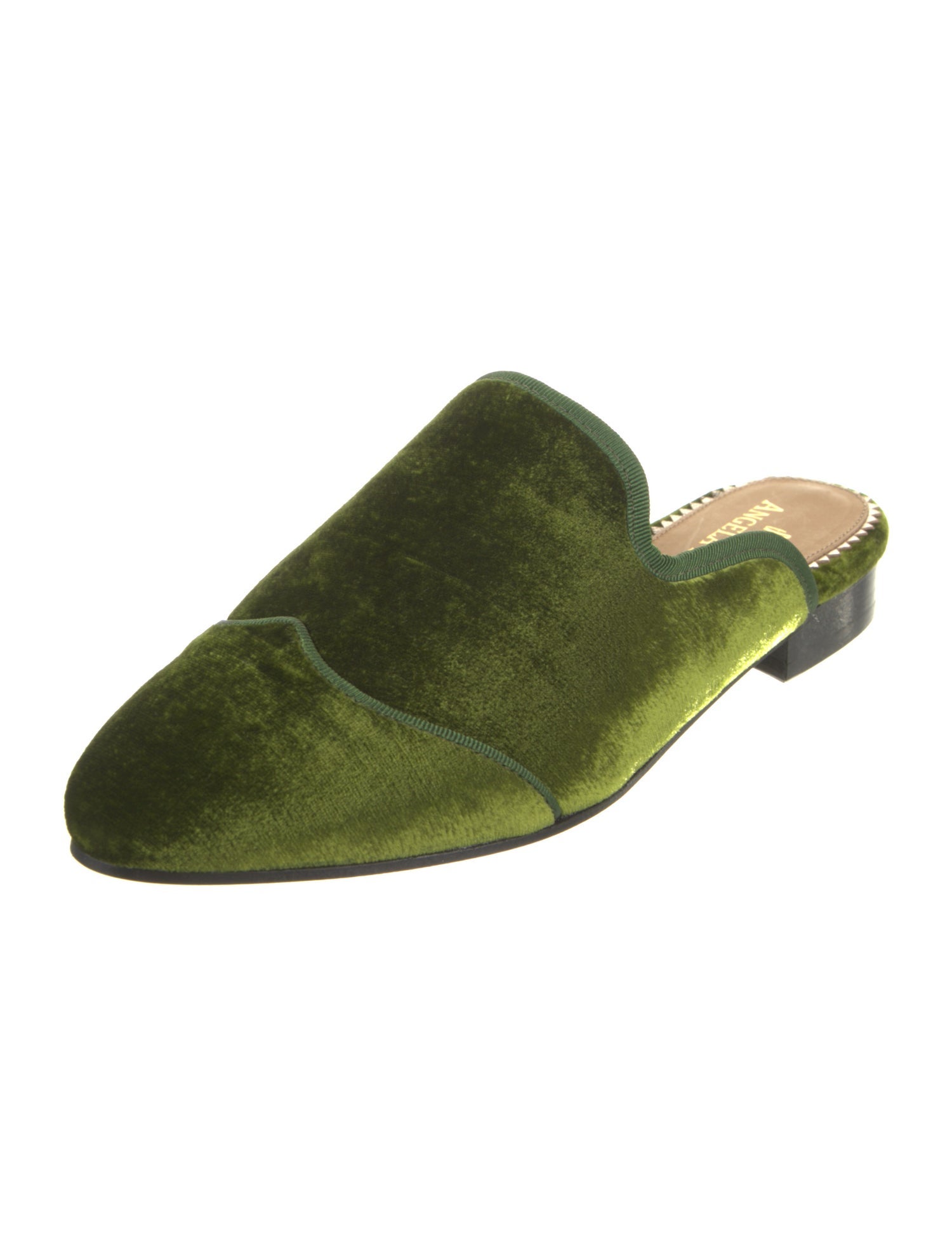 The Office of Angela Scott Velvet Mules