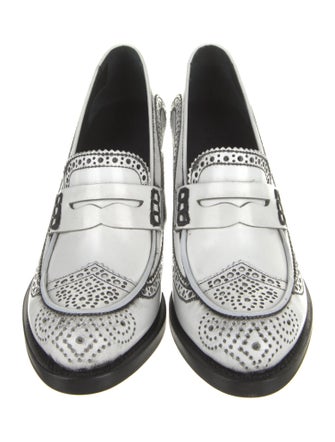 The Office of Angela Scott Leather Slingback Pumps