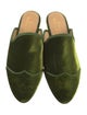 The Office of Angela Scott Velvet Grosgrain Trim Mules