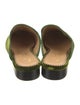 The Office of Angela Scott Velvet Grosgrain Trim Mules
