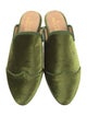 The Office of Angela Scott Velvet Grosgrain Trim Mules