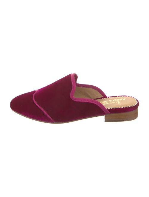 The Office of Angela Scott Velvet Grosgrain Trim Mules