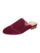 The Office of Angela Scott Velvet Grosgrain Trim Mules