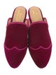 The Office of Angela Scott Velvet Grosgrain Trim Mules