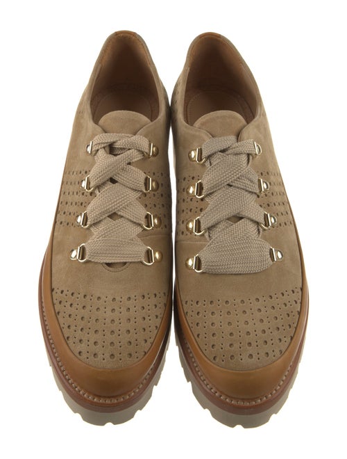 The Office of Angela Scott Suede Cutout Accent Moccasins