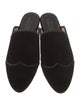 The Office of Angela Scott Velvet Grosgrain Trim Mules