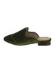 The Office of Angela Scott Velvet Grosgrain Trim Mules