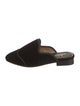 The Office of Angela Scott Velvet Grosgrain Trim Mules