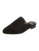 The Office of Angela Scott Velvet Grosgrain Trim Mules