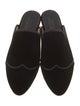 The Office of Angela Scott Velvet Grosgrain Trim Mules