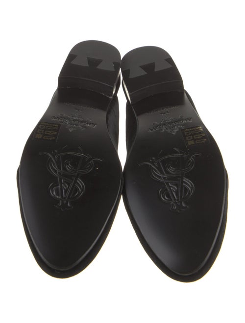 The Office of Angela Scott Velvet Grosgrain Trim Mules
