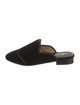 The Office of Angela Scott Velvet Grosgrain Trim Mules